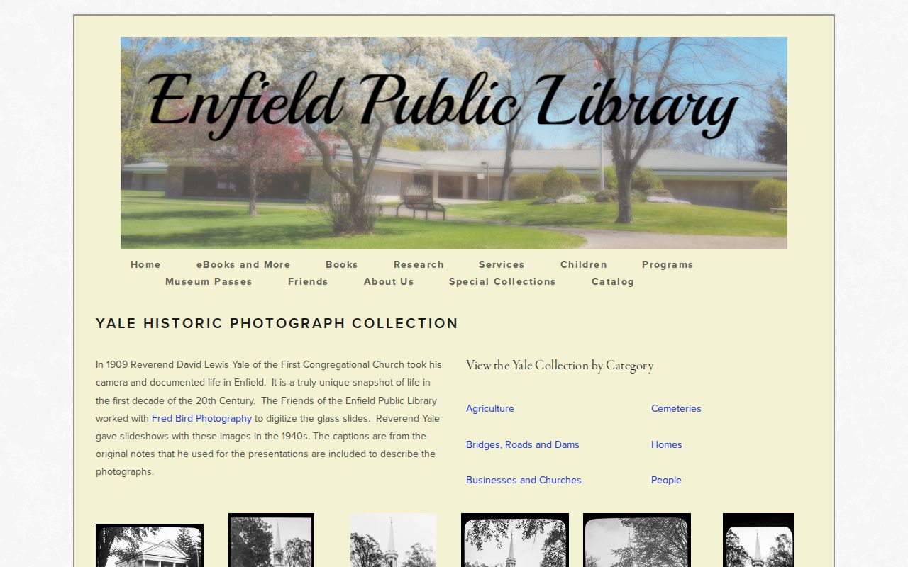 Enfield city directory Yale 1909 photographic collection