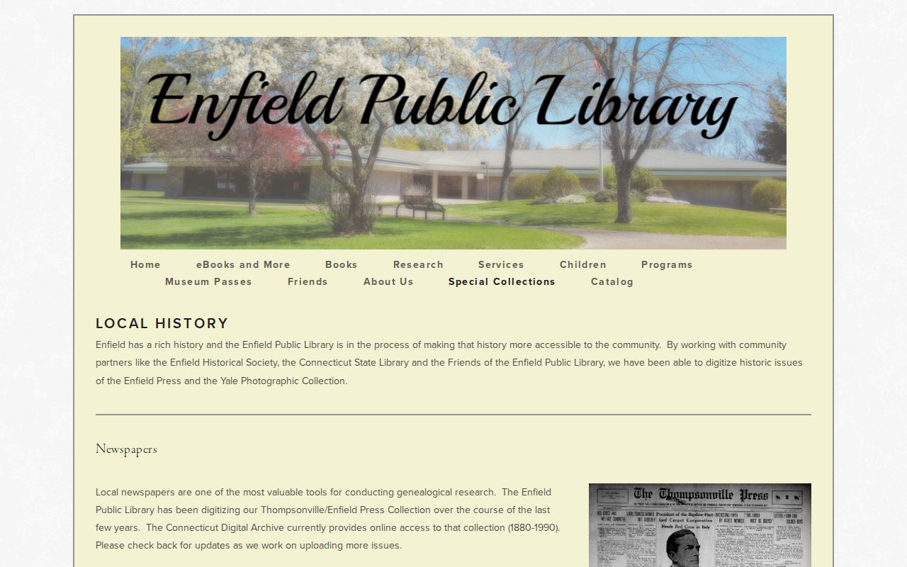 Enfield city directory local-history collection