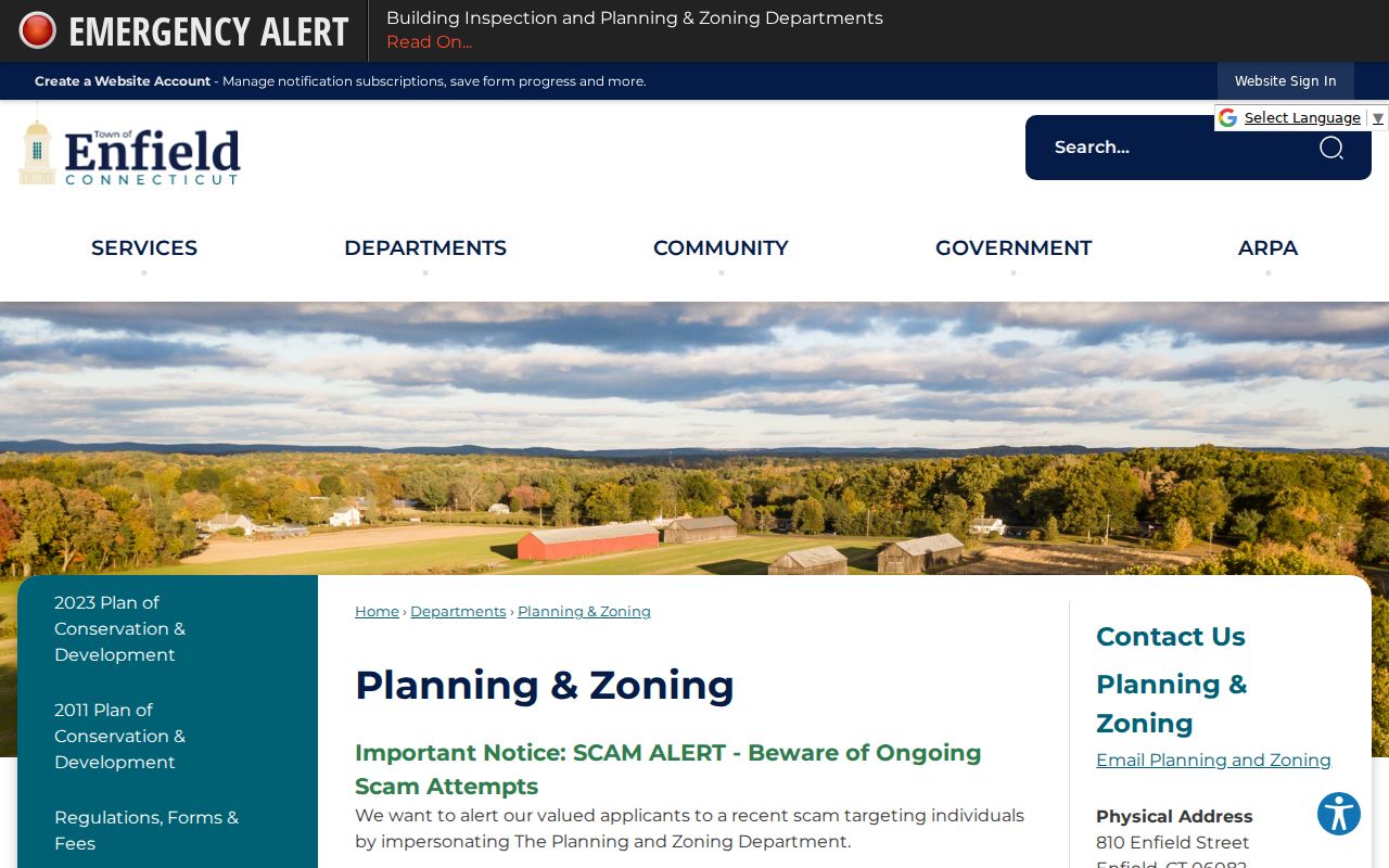 Enfield neighbors planning and zoning context