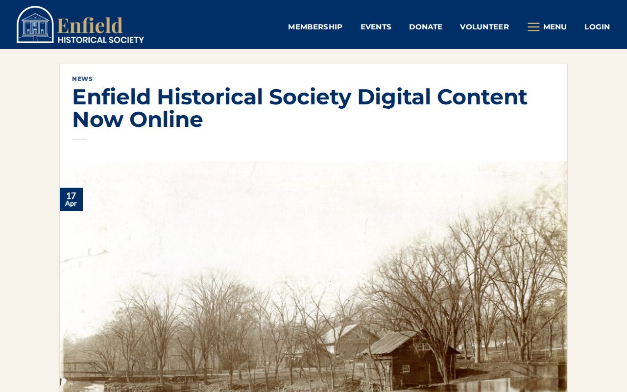 Enfield previous residents historical society digital collections