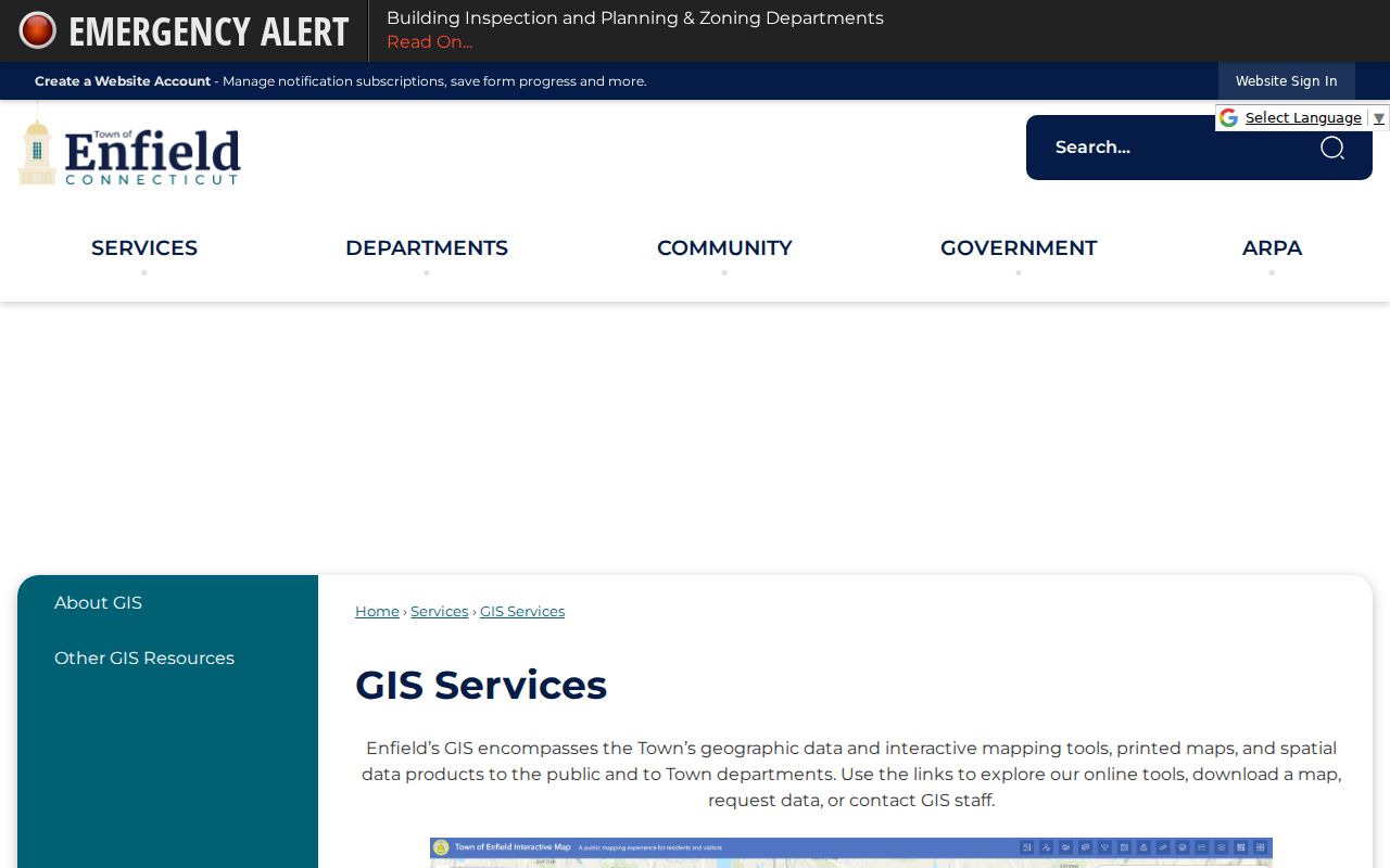 Enfield ZIP code GIS address and parcel services